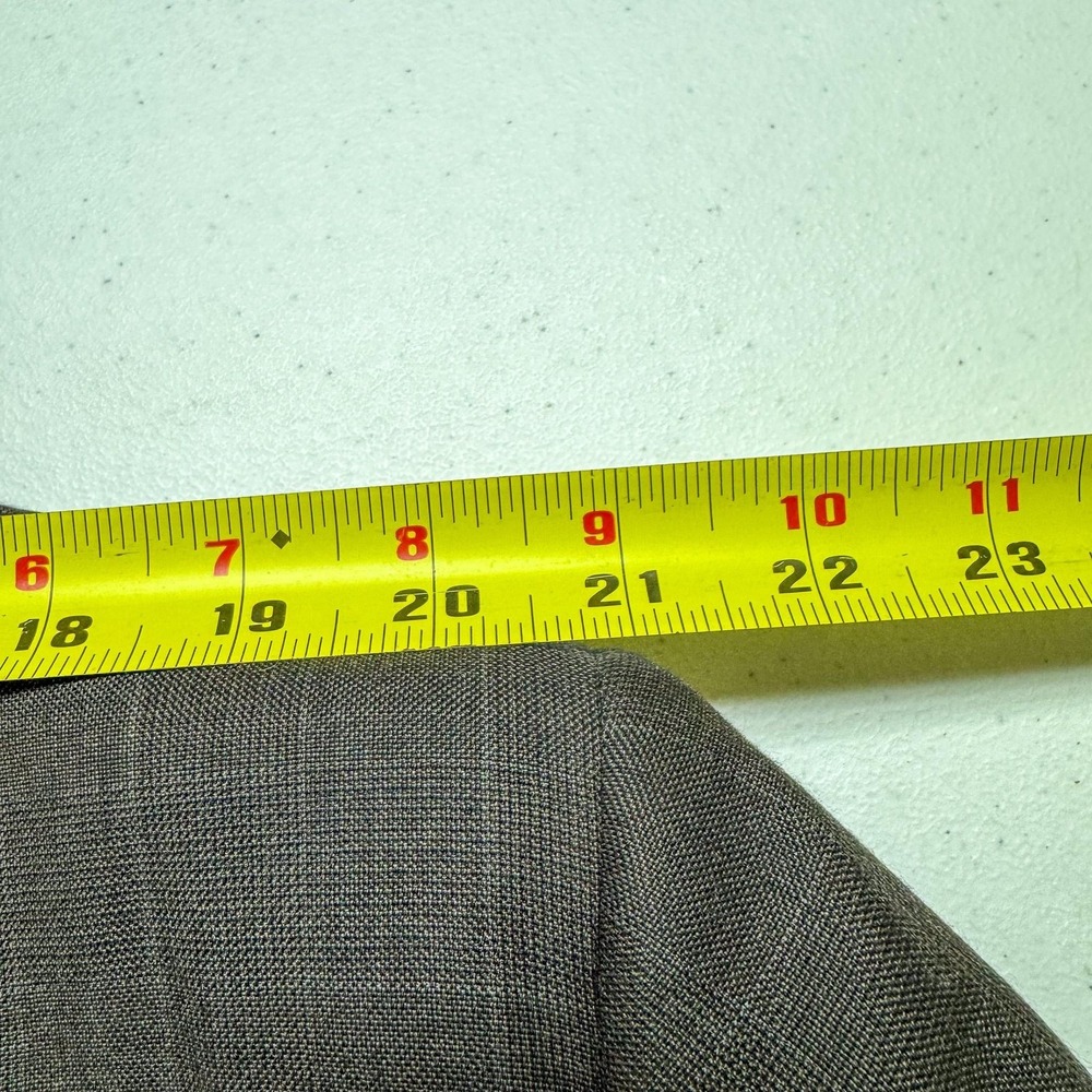 Ermenegildo Zegna‎ Blazer Mens 48L Brown Wool Check Sport Coat Made Switzerland - Picture 15 of 16